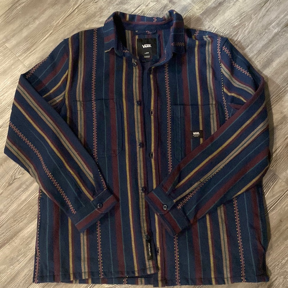 Vans Striped Button Down Shirt